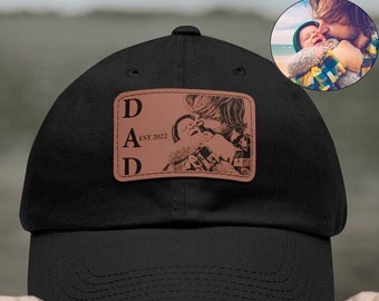 Fathers Day Gift From Son Dad Friendly Hats and Caps Personalized Family Portrait Birthday Gift for Dad from Kids Custom Gift from Daughter