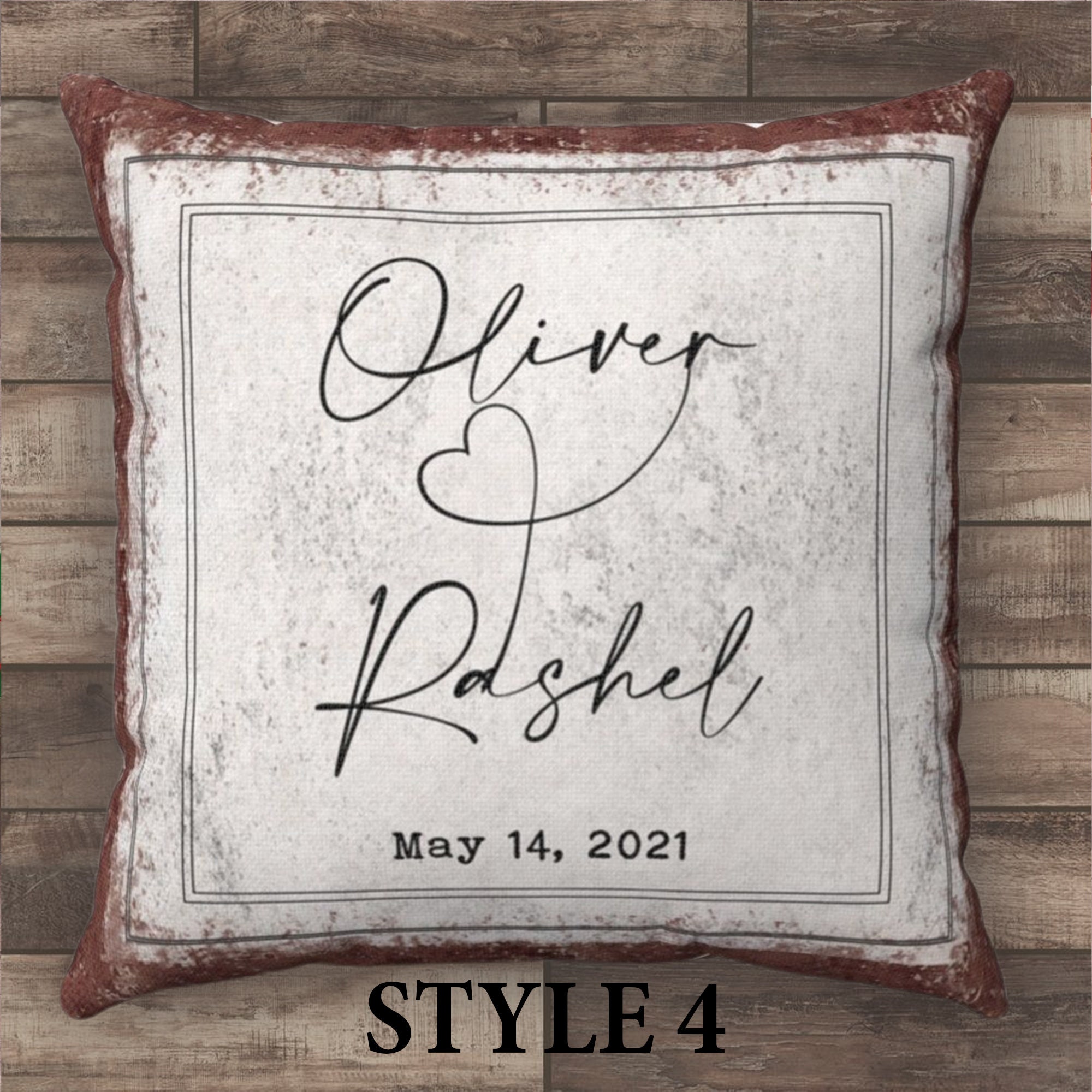 Personalized Family Names Pillow Family Name Throw Pillow Etsy