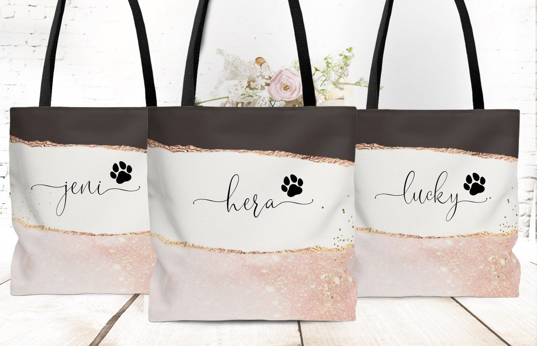 Dog Mom Tote, Dog Tote Bag Personalized, Dog Bag for Supplies, Dog Bag ...