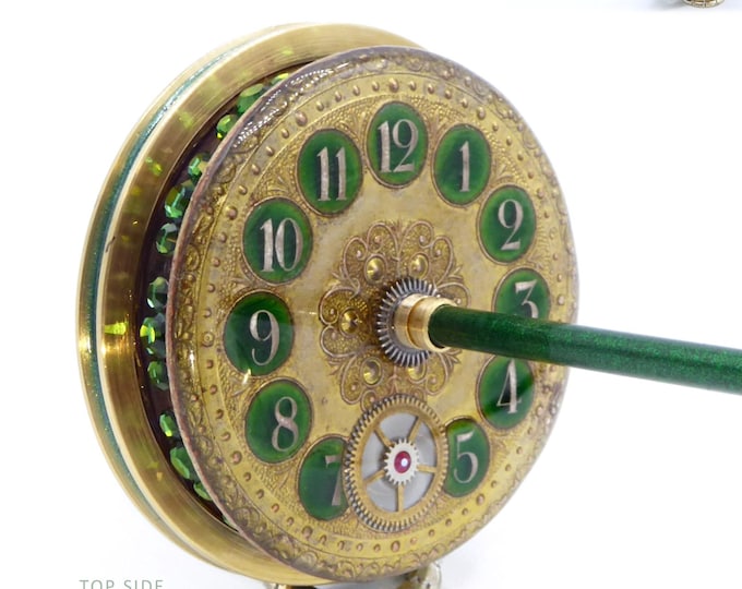Antique Timepiece Support Spindle No.195 - Tibetan Size-Tahkli Style, c1900 Swiss Watch Dial - Free Shipping (US Only)