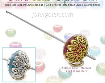 Tahkli Support Spindle No.698 - Not-so-Basic - Caps & Color - Acrylic Whorl