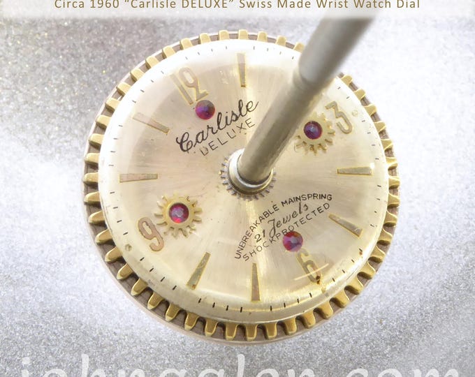 Vintage Timepiece Support Spindle No.189 - Tahkli Size & Style - Circa 1960 Swiss Carlsile - Free Shipping (US Only)