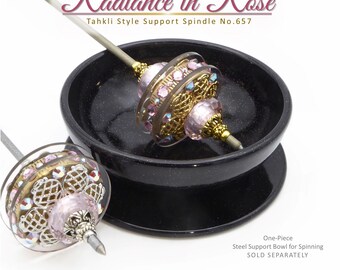 Tahkli Support Spindle No.659 - Radiance in Rose - choice of 10 Shaft Colors