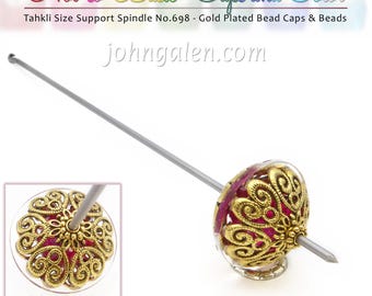 Tahkli Support Spindle No.698 - Not-so-Basic - Caps & Color - Acrylic Whorl