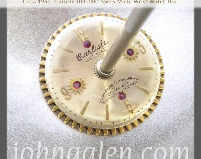 Tahkli Support Spindle No.189 - Vintage Timepiece - Circa 1960 Swiss Carlisle - Choice of 10 Shaft Colors