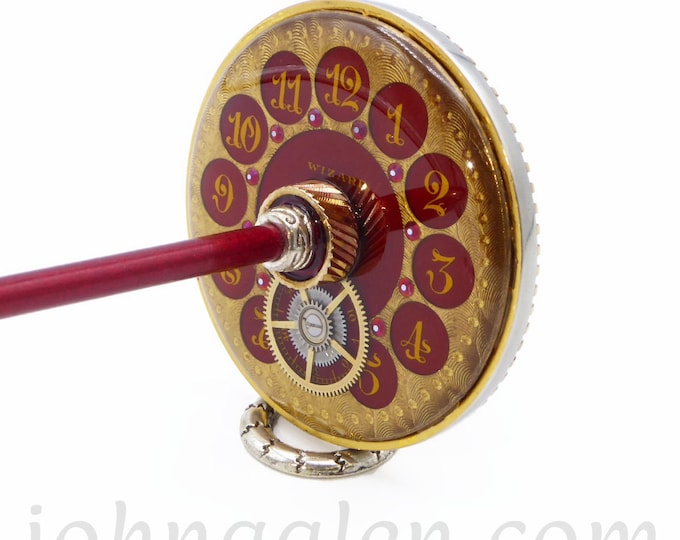 Antique Timepiece Support Spindle No.186 - Tibetan Size-Steampunk Style - c.1920 Wizard Watch Dial - Free Shipping (US Only)