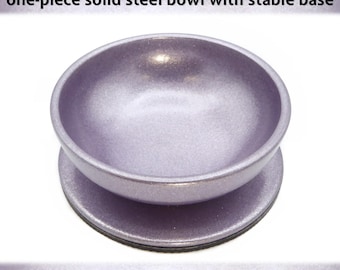 Steel Support Bowl for Spinning: One-Piece Bowl with Stable Base - in Enchanted Lilac