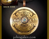 Antique Timepiece (Steampunk) Pendant No.22 - 2-Sided, Circa 1916, Swiss - FREE SHIPPING