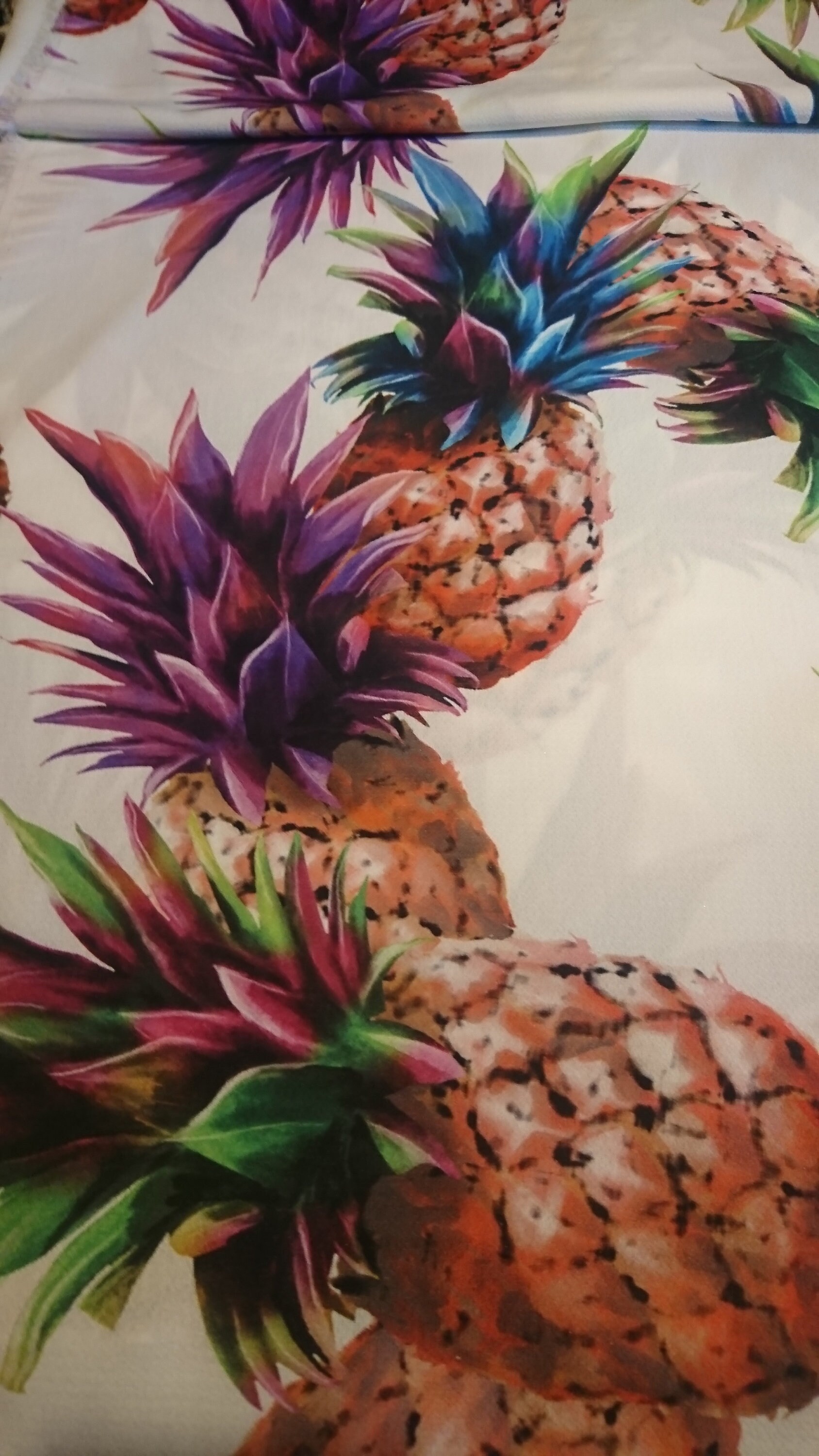 Pineapple Print Fabric Etsy