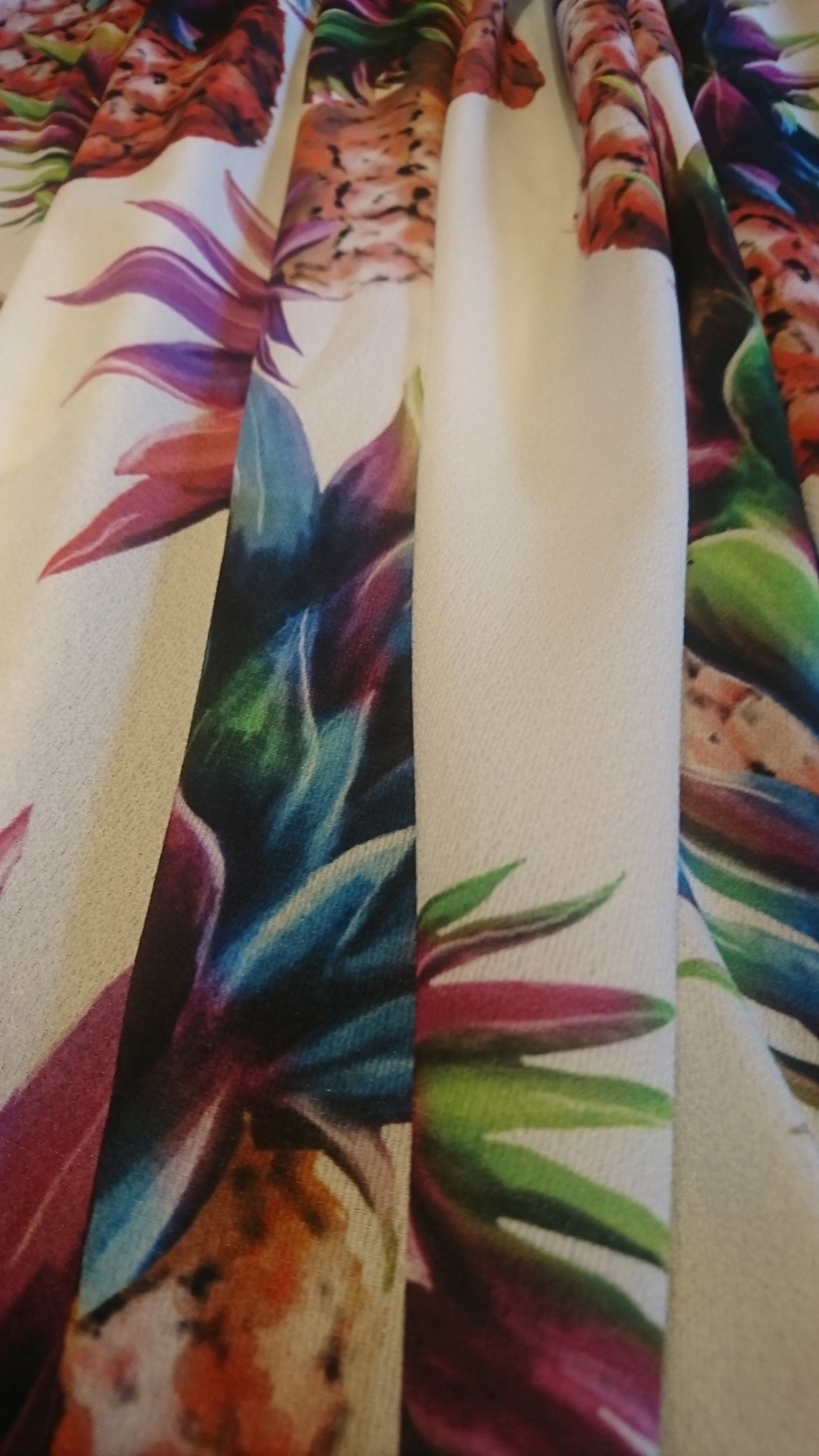 Pineapple Print Fabric Etsy