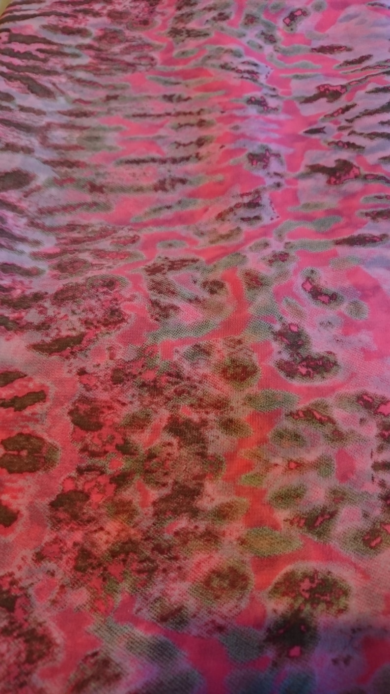 Animal print Chiffon fabric