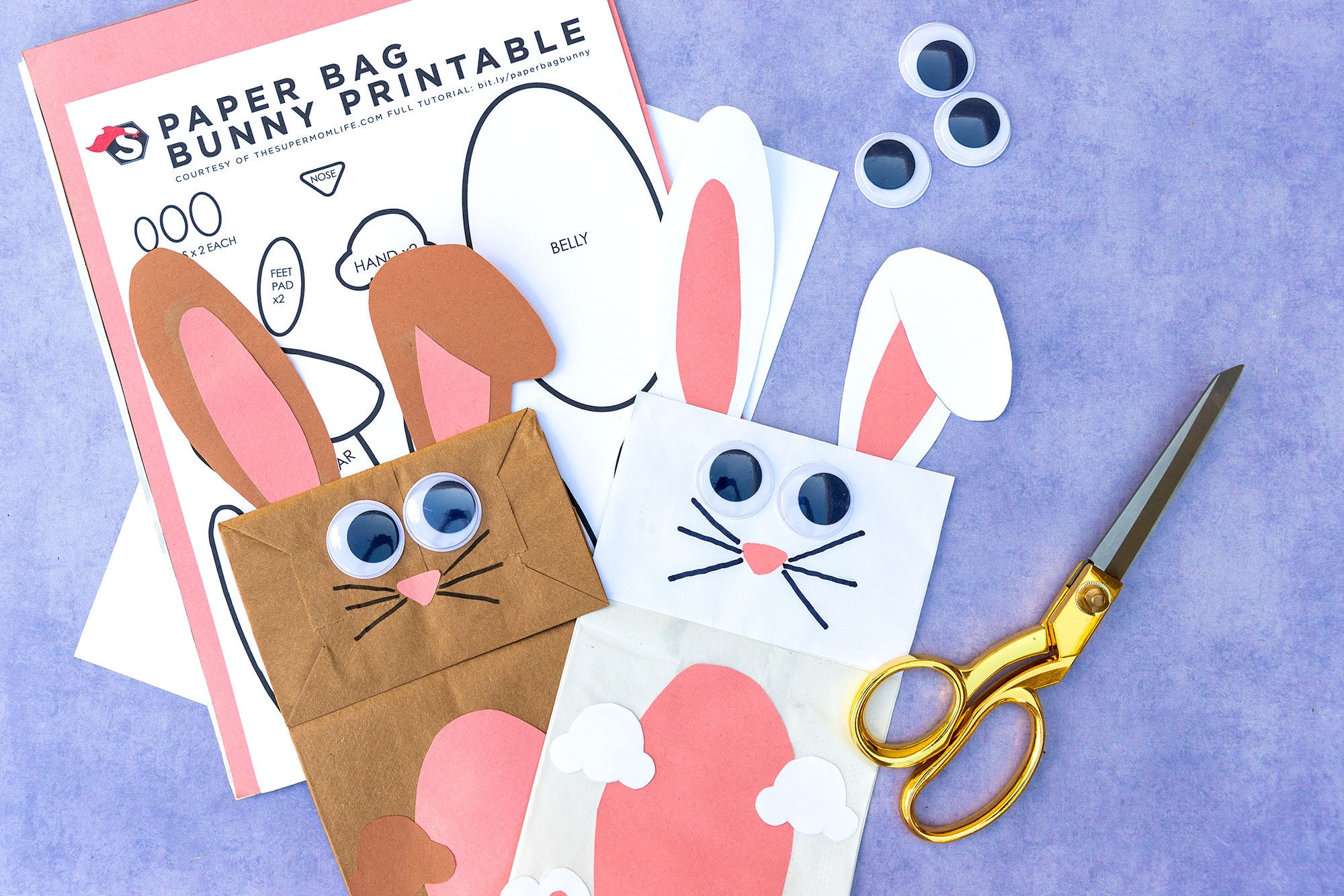 Easter Spring Printable Bunny Template Classroom Activity for Kids ...