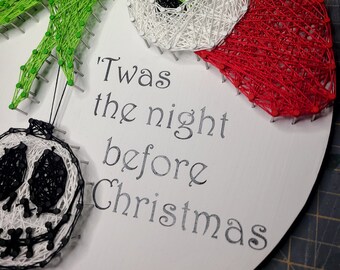 Grinch and Jack Skellington Christmas Night Before Christmas Wood Sign