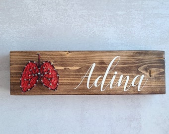 Lungs String Art Name Sign Personalized , hand painted, cotton anniversary, respiratory therapist, pulmonary doctor