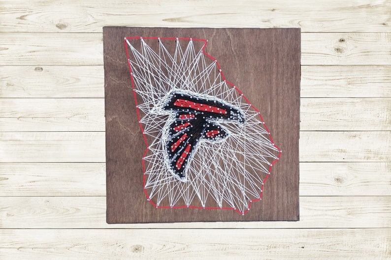 Atlanta Falcons State Sign String Art image 1