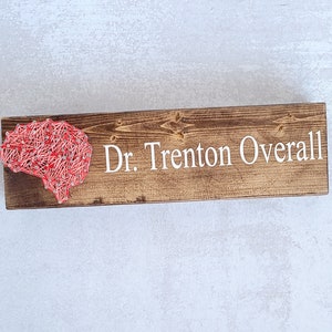 Brain Art name sign, Personalized String Art, Psychologist Office Decor, Occupational Therapist gifts, gift for neurologist image 4
