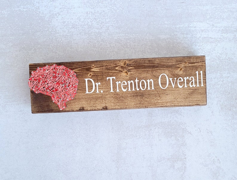 Brain Art name sign, Personalized String Art, Psychologist Office Decor, Occupational Therapist gifts, gift for neurologist image 4