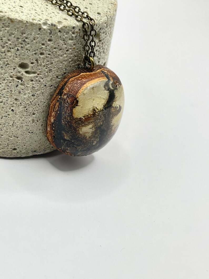 Birch bark necklace image 4