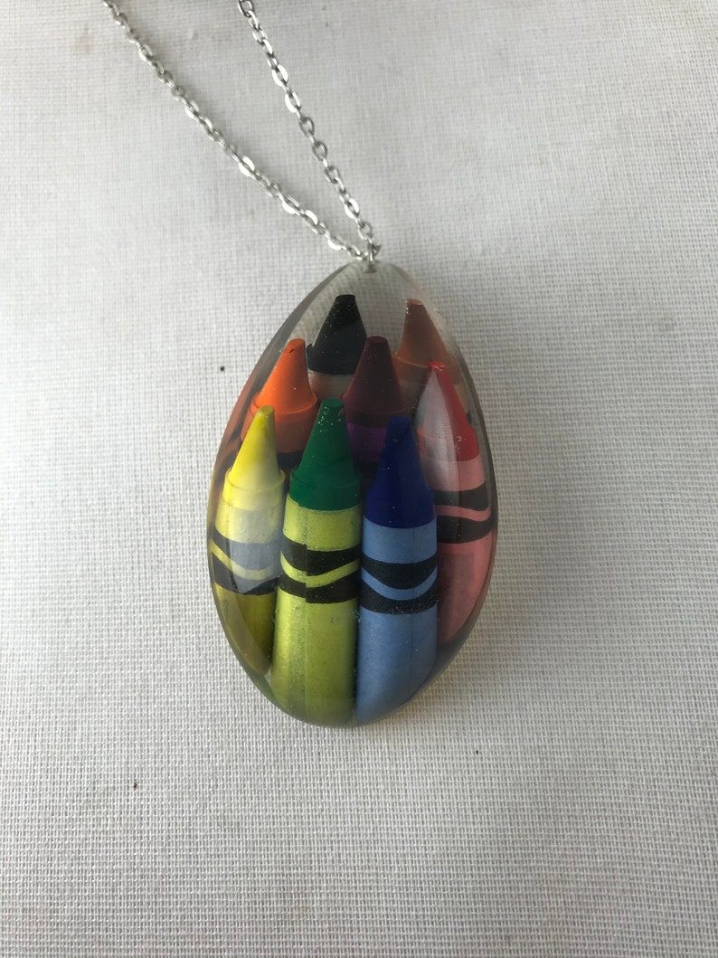 Crayon necklace Etsy