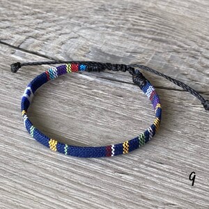 Twisted Cable Bracelets Adjustable Black Cotton Rope Bracelet - Stylish Wristband For Men (LB169) Pera Cord Bracelets - Foto 5