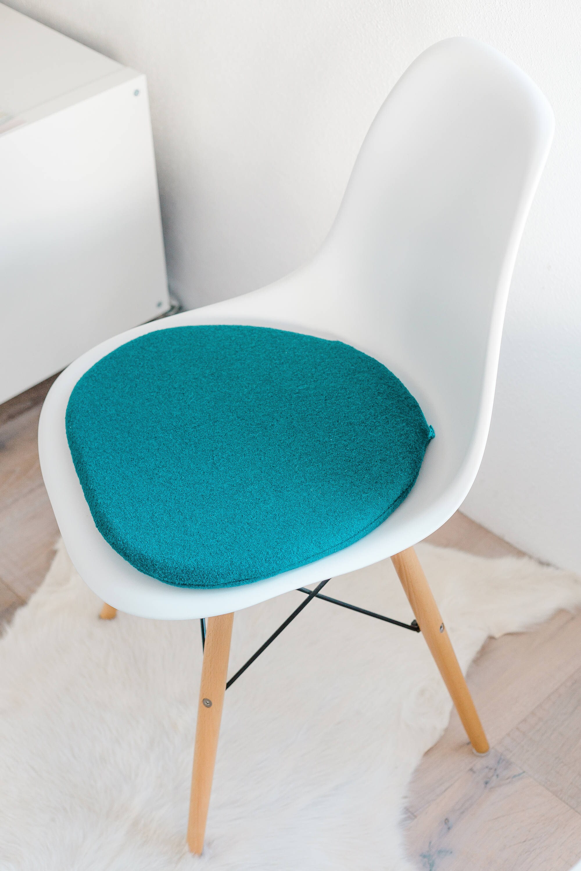 Seat cushion for Eames Chair in petrol Etsy