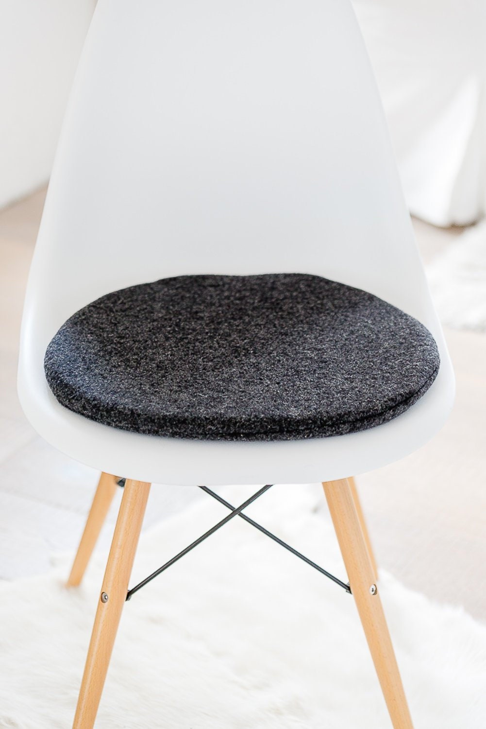 Seat cushion for Eames Chair in anthracite Etsy