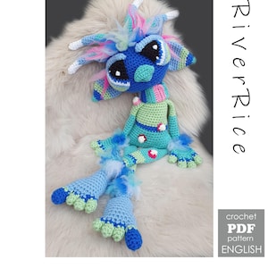 crochet pattern goblin Blueberry Bonbon, amigurumi doll, This crochet pattern is available in ENGLISH (using American terms)