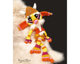 crochet pattern Sune, amigurumi doll,  This crochet pattern is available in ENGLISH  (using American terms)