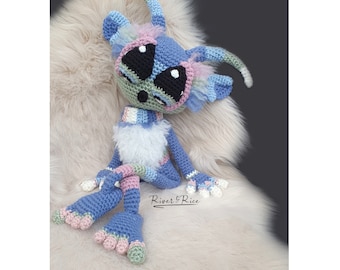 crochet pattern Meadow, amigurumi doll,  This crochet pattern is available in ENGLISH  (using American terms)