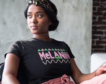 Melanin Shirt 90's Edition - Pink and Green (AKA)
