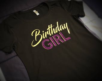 Birthday Girl and Mother Mom of the Birthday Girl T-Shirt | Etsy