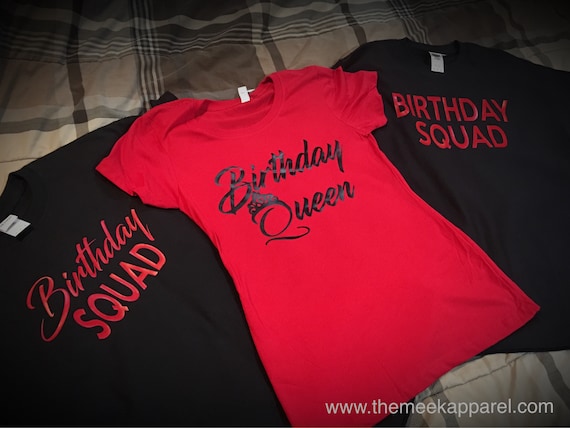 red birthday shirt