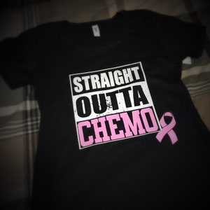Straight Outta Chemo Women / Breat Cancer Awareness T-shirt - Etsy