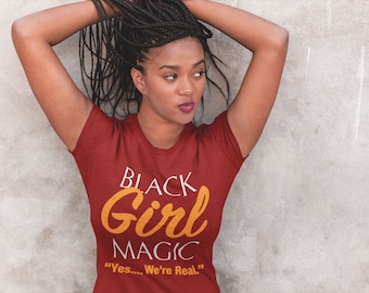 Black Girl Magic T-Shirt - Crimson Edition