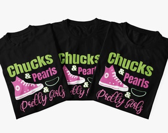 chucks and pearls moletom com capuz