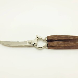 Stylish bone scissors / / stainless steel + rosewood grip / / 60 / / danish mid century