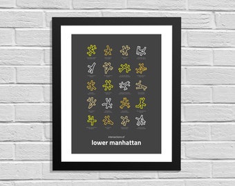 Cruzamentos de Lower Manhattan