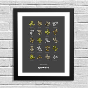 Knotenpunkte von Spokane