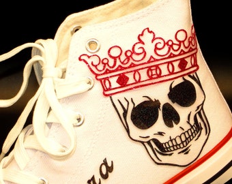 converse skull sneakers