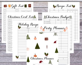 Christmas Planner Printable, 2023 Holiday Planner, Christmas Planning Printable Kit, Christmas Organizer | Instant Download