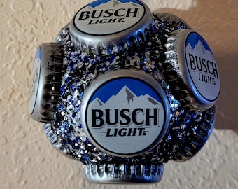 Busch Light Beer Bottle Cap Christmas Ornament