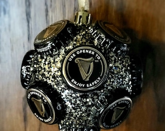 Guinness Beer Bottle Cap Christmas Ornament