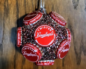 Leinenkugels Beer Bottle Cap Christmas Ornament