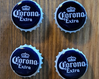 Imán para refrigerador con tapa de botella de cerveza Corona Extra