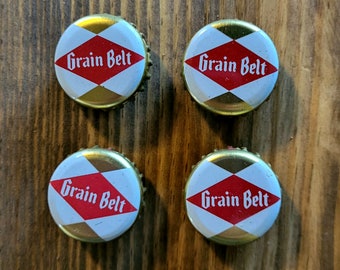 Imán para refrigerador con forma de botella de cerveza Grain Belt
