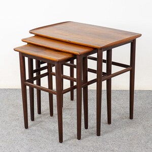 Rosewood Danish Nesting Tables 324-131 image 7