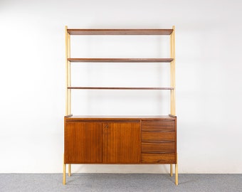 Teak & Beech Sweedish Bookcase/Cabinet - (324-349)