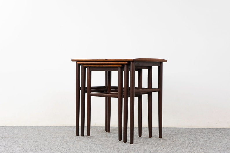 Rosewood Danish Nesting Tables 324-131 image 1