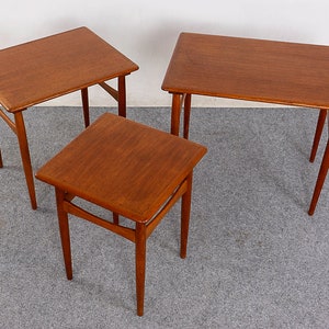 Teak Danish Nesting Tables D1113 image 7