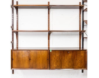 Mid-Century Rosewood Wall System - (323-028.1)